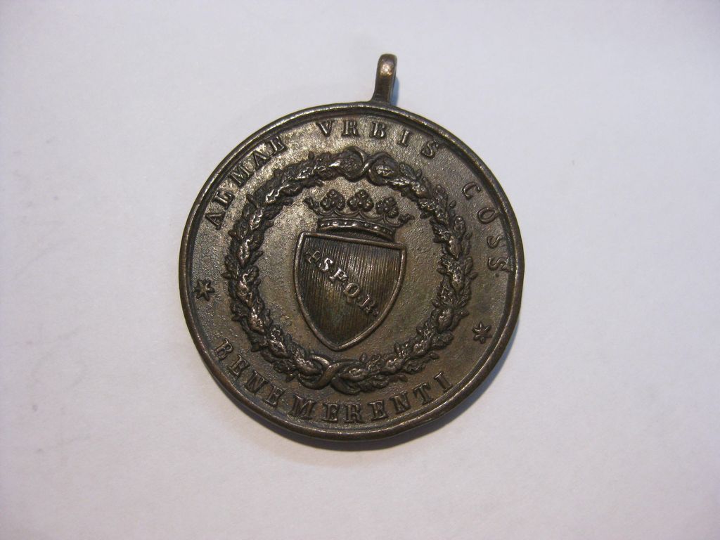 Ehrenzeichen Italien Tapferkeitsmedaille BENE MERENTI Vicenza 1848 Orden SELTEN!