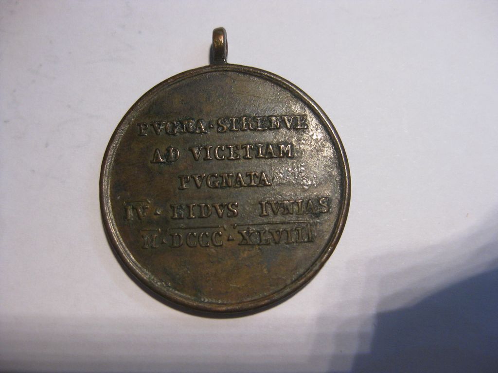 Ehrenzeichen Italien Tapferkeitsmedaille BENE MERENTI Vicenza 1848 Orden SELTEN!