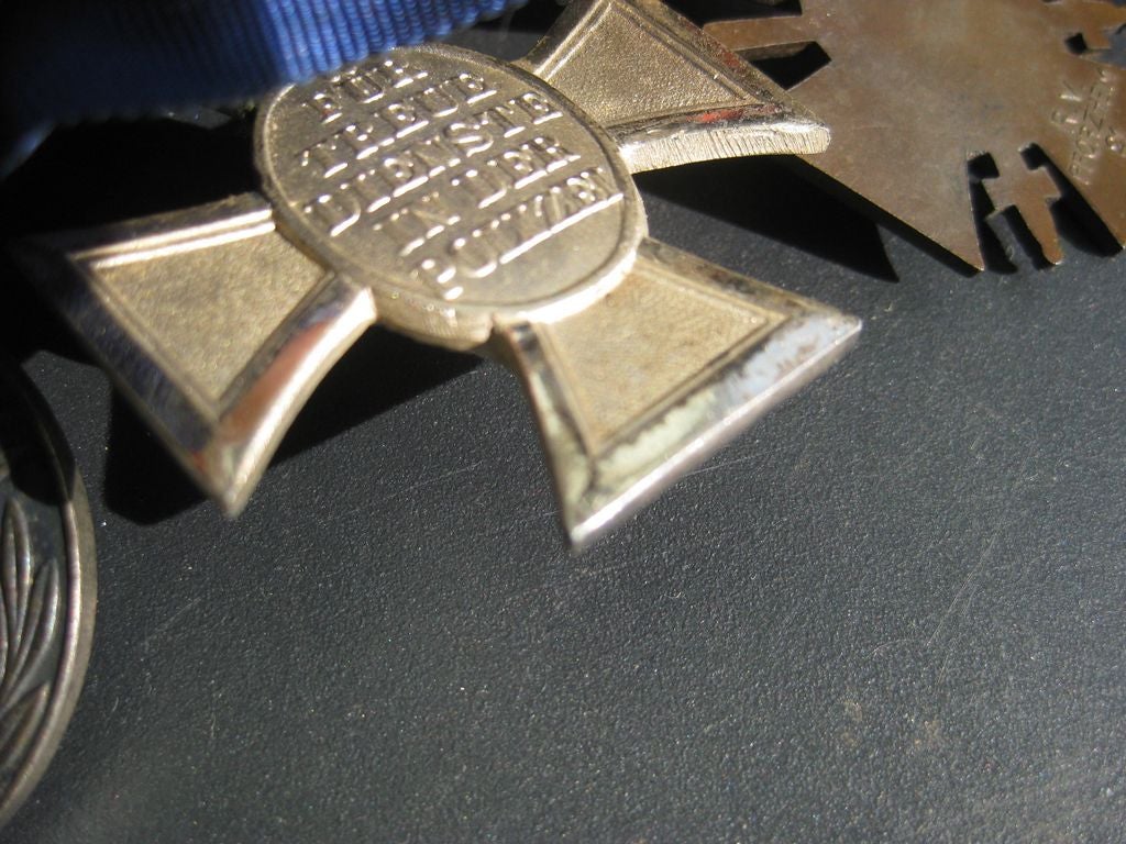 3er Ordensspange Ordensschnalle Ehrenkreuz für Frontkämpfer 1914 - 1918 Polizei Dienstauszeichnung für 18 Jahre Ungarn Weltkriegs Erinnerungsmedaille Wehrmachtsorden Polizeiorden