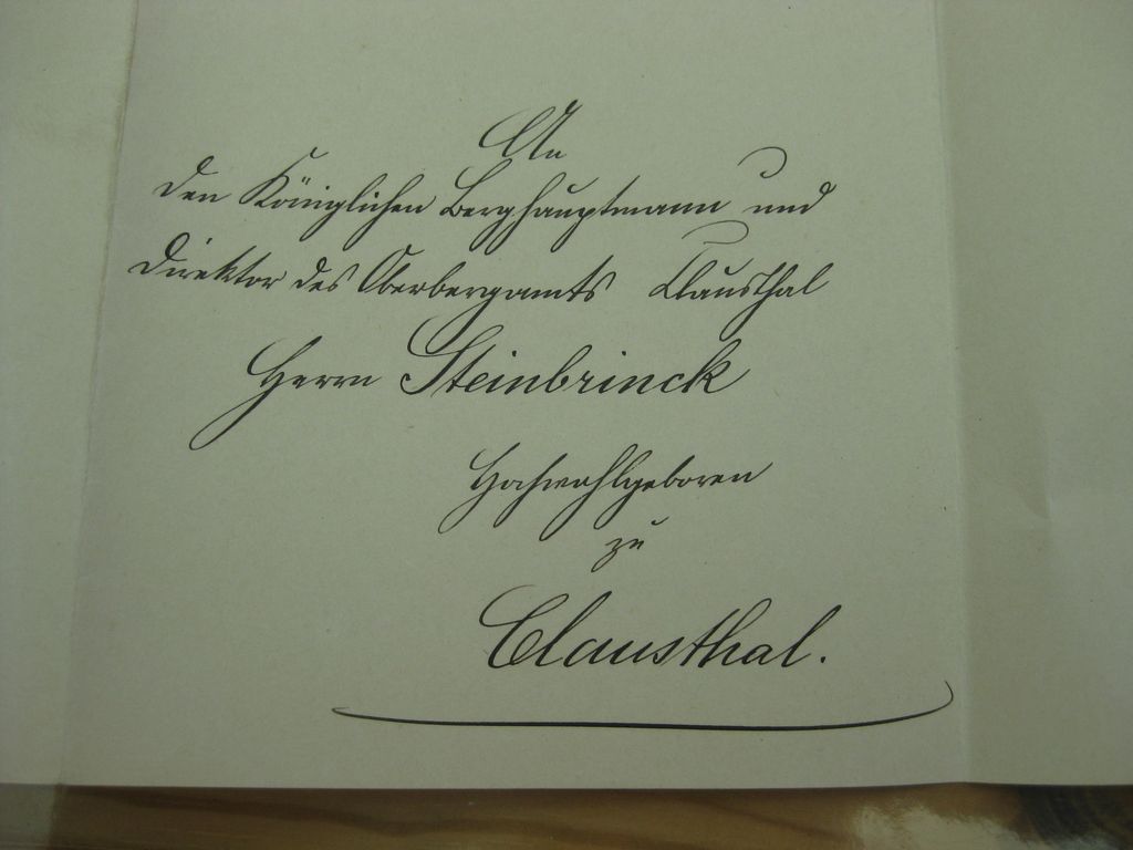 Verleihungsurkunde Roter Adler Orden 2.Klasse mit Eichenlaub Preußen 1913 Clausthal-Zellerfeld / Harz Goslar Königreich Kaiserreich Komturkreuz Halskreuz Halsorden