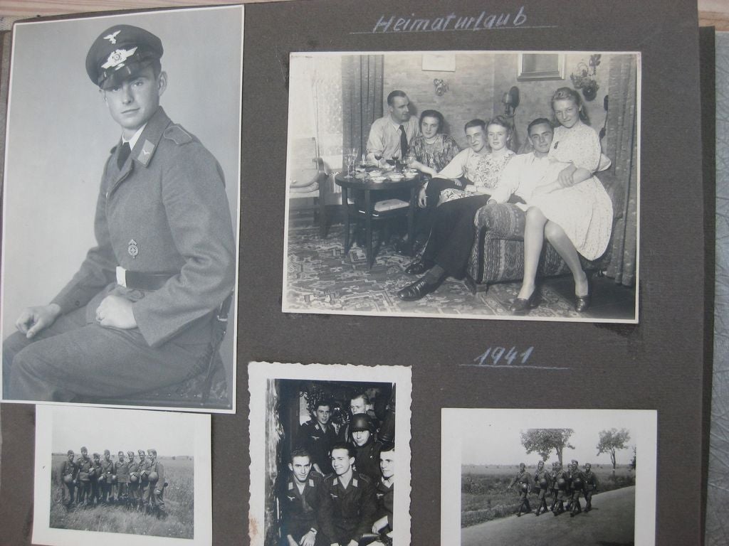 Fotoalbum Wehrmacht Fallschirmjäger Fallschirmtruppe Luftwaffe Fliegerbilder 3.Reich Orden Kriegsabzeichen Ritterkreuz