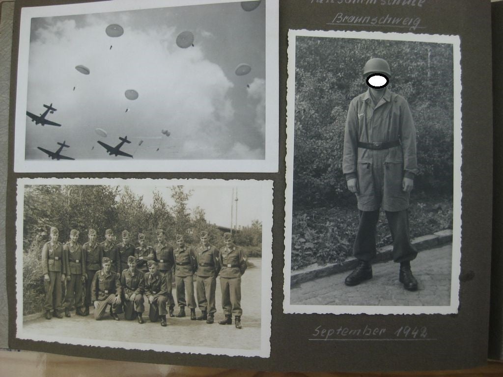Fotoalbum Wehrmacht Fallschirmjäger Fallschirmtruppe Luftwaffe Fliegerbilder 3.Reich Orden Kriegsabzeichen Ritterkreuz