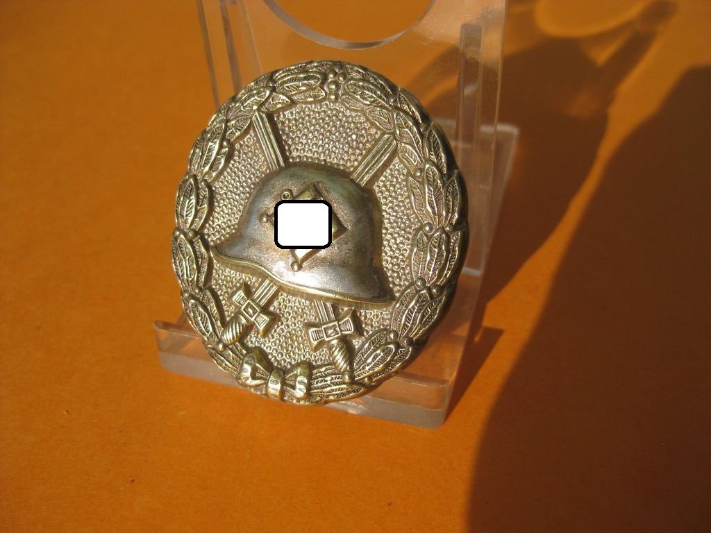 Verwundetenabzeichen in Silber 1.Modell HOHL / VERBÖDET !!! EXTREM SELTEN