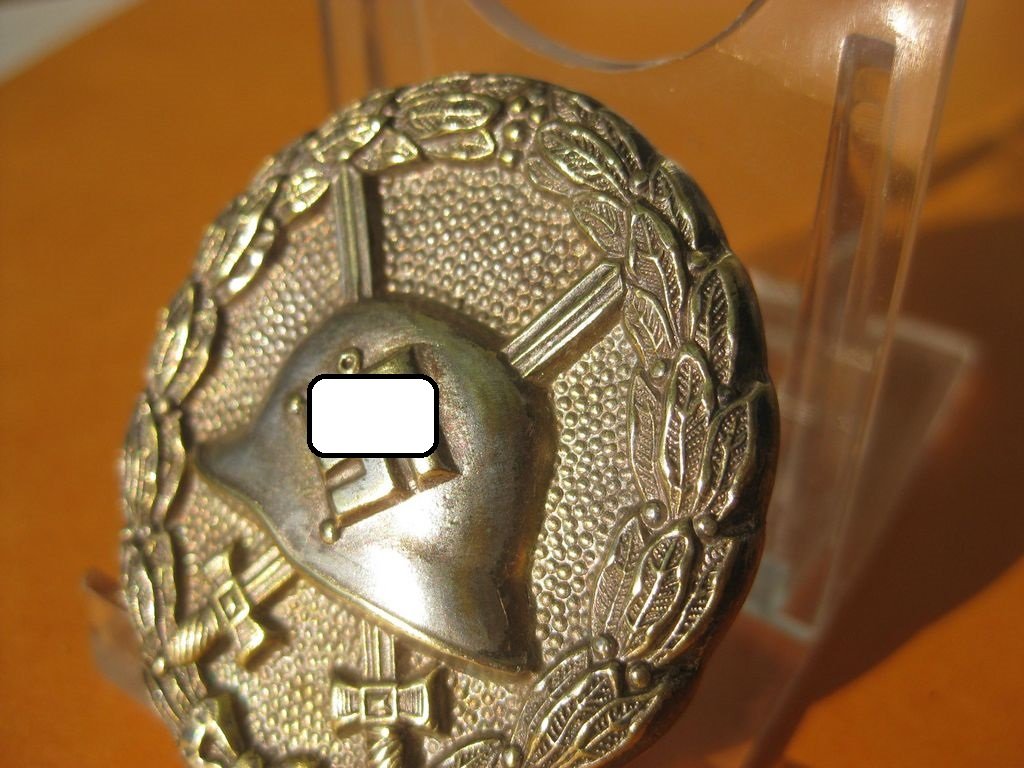 Verwundetenabzeichen in Silber 1.Modell HOHL / VERBÖDET !!! EXTREM SELTEN