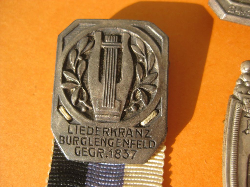 BAYERN Königreich Abzeichen Kriegerbund Burglengenfeld DESCHLER in München