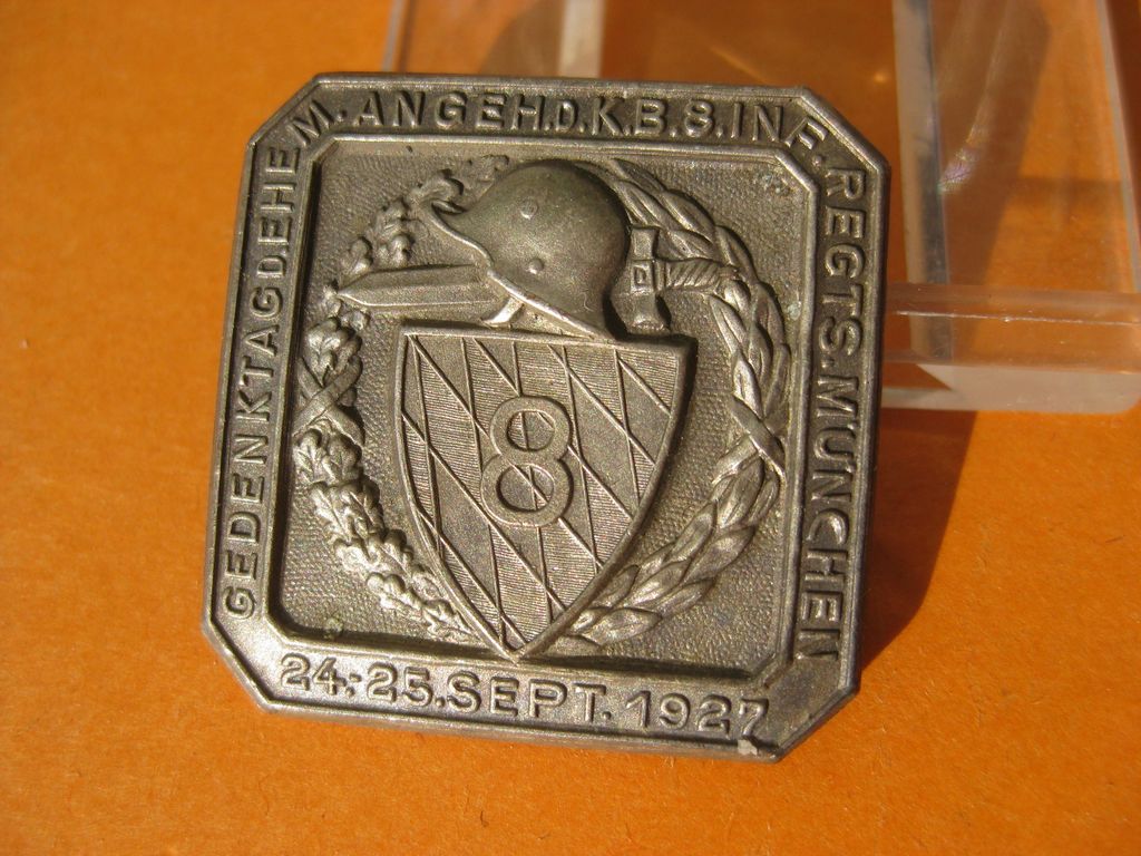 BAYERN Königreich Abzeichen Kriegerbund Burglengenfeld DESCHLER in München