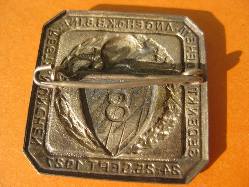 BAYERN Königreich Abzeichen Kriegerbund Burglengenfeld DESCHLER in München