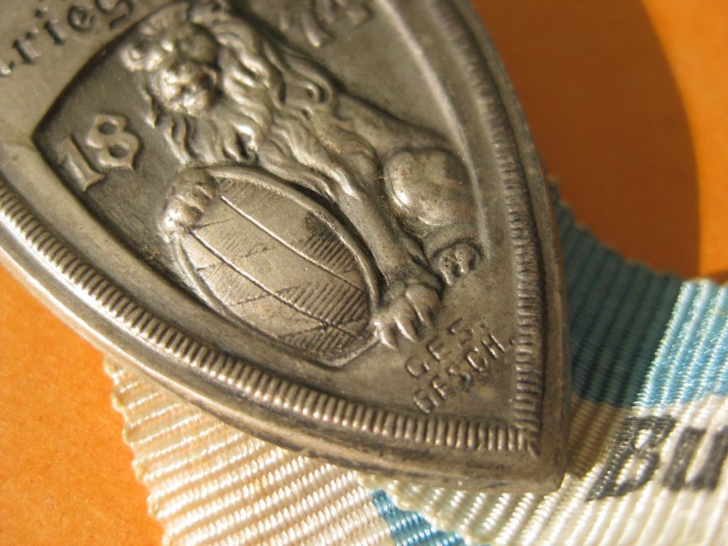 BAYERN Königreich Abzeichen Kriegerbund Burglengenfeld DESCHLER in München