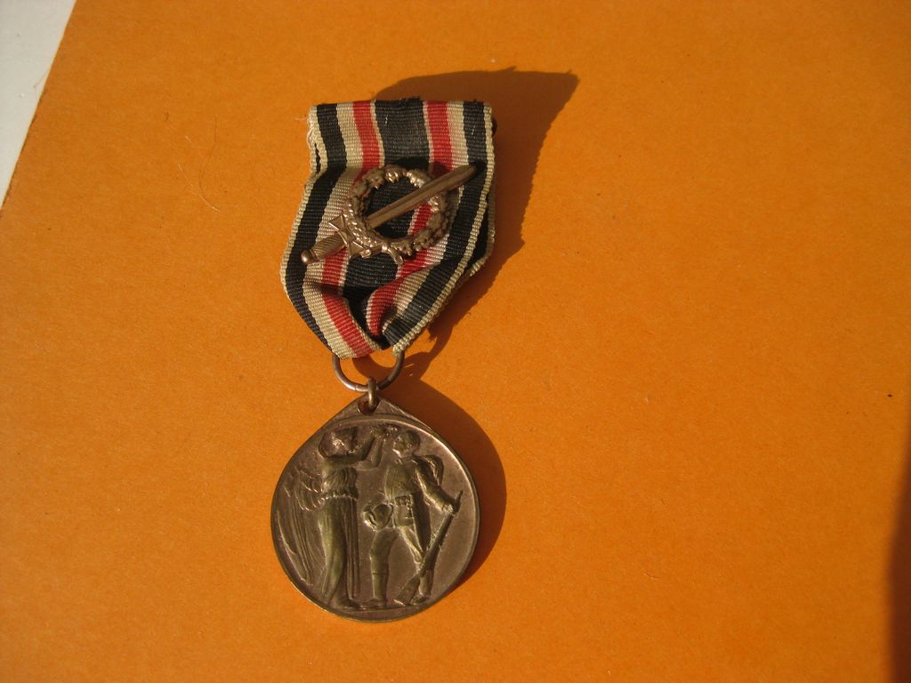 Ehrendenkmünze für Kriegsteilnehmer 1914 - 1918 Kriegerbund Kriegerverein mit Kampfabzeichen