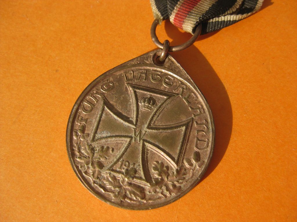 Ehrendenkmünze für Kriegsteilnehmer 1914 - 1918 Kriegerbund Kriegerverein mit Kampfabzeichen
