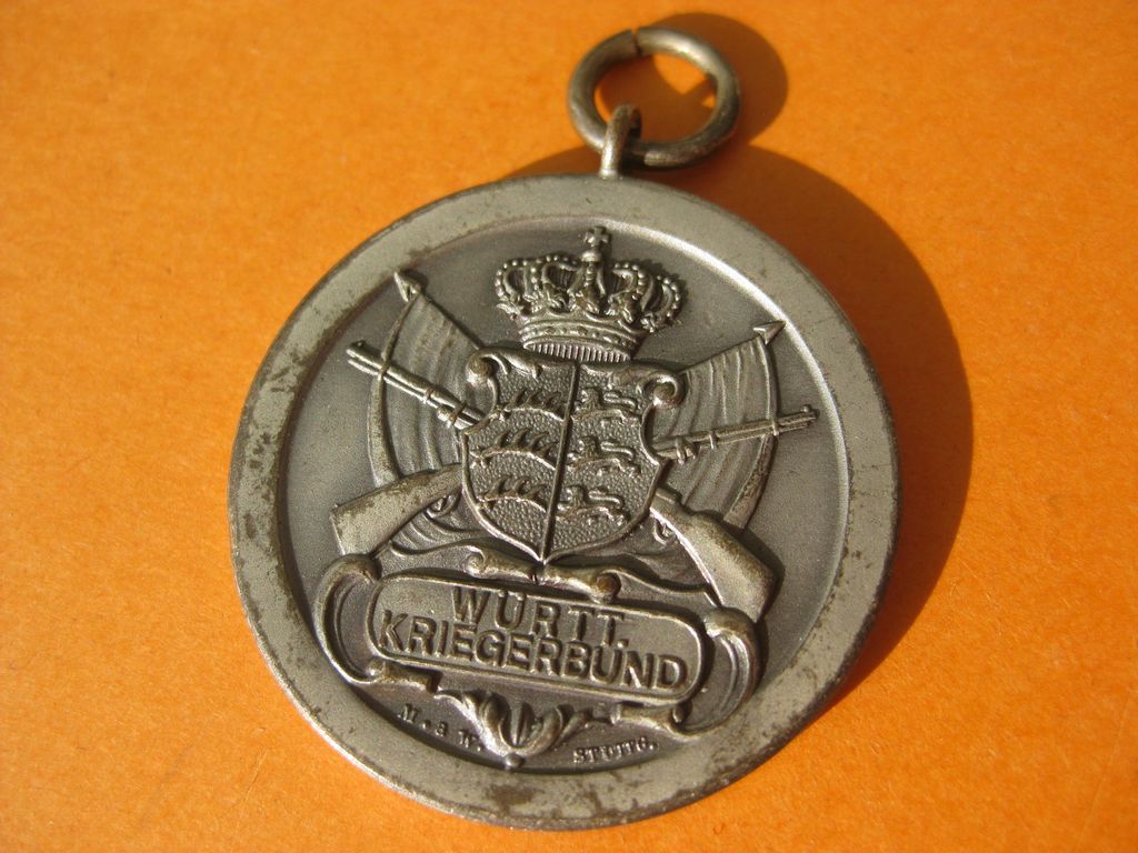 Medaille Kriegerbund Württemberg Hersteller: M.&W. in Stuttgart