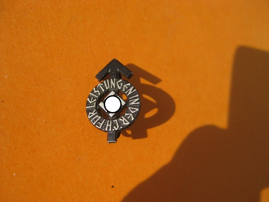 Hitlerjugend HJ Leistungsabzeichen in Eisen / Schwarz MINIATUR