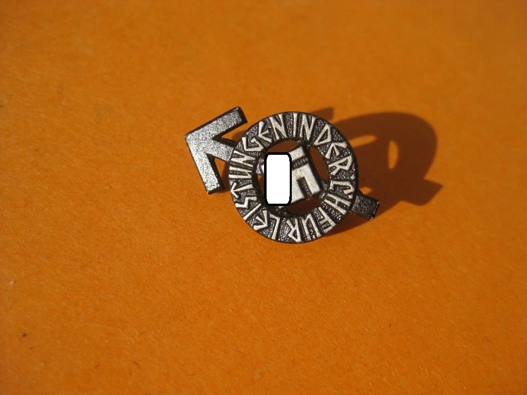 Hitlerjugend HJ Leistungsabzeichen in Eisen / Schwarz MINIATUR