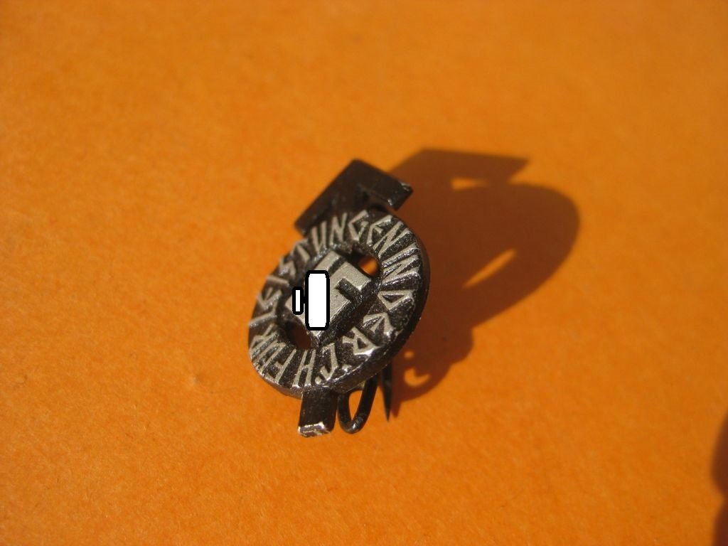 Hitlerjugend HJ Leistungsabzeichen in Eisen / Schwarz MINIATUR