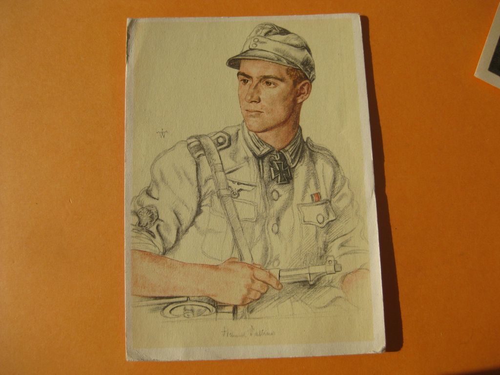 Postkarte Willrich Postkarte VdA Ritterkreuzträger Gebirgsjäger Gebirgstruppe Wehrmacht 3.Reich