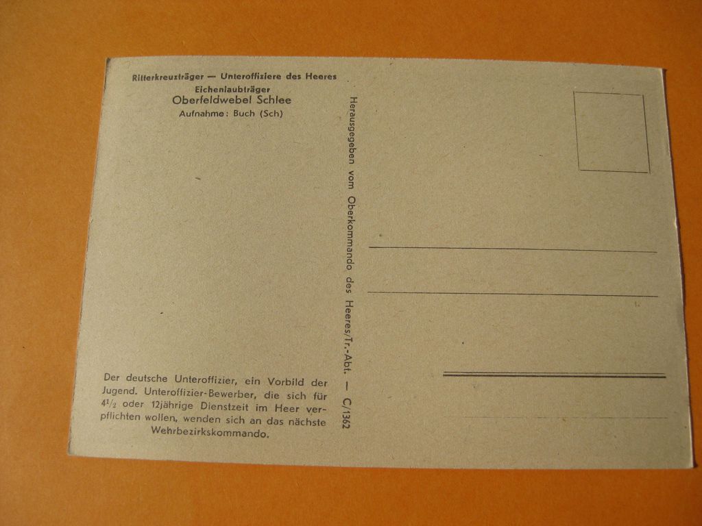 Postkarte Sammlerkarte Sammelbildchen Propagandakompanie Deutsches Kreuz in Gold Eichenlaubträger Ritterkreuzträgerbild Ritterkreuz des Eisernes Kreuz 1939 Wehrmacht Orden Ritterkreuzträgerbild