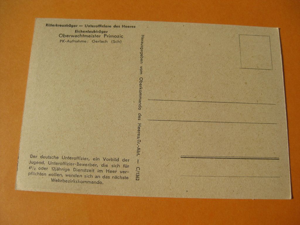 Originale Postkarte Sammlerkarte Sammelbildchen Propagandakompanie Ritterkreuz des Eisernes Kreuz 1939 Wehrmacht Orden