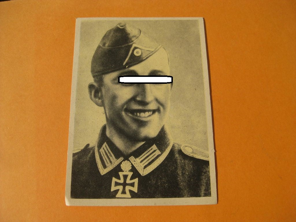 Postkarte Sammlerkarte Sammelbildchen Propagandakompanie Ritterkreuzträgerbild  Ritterkreuz des Eisernes Kreuz 1939 Wehrmacht Orden mit Eichenlaub