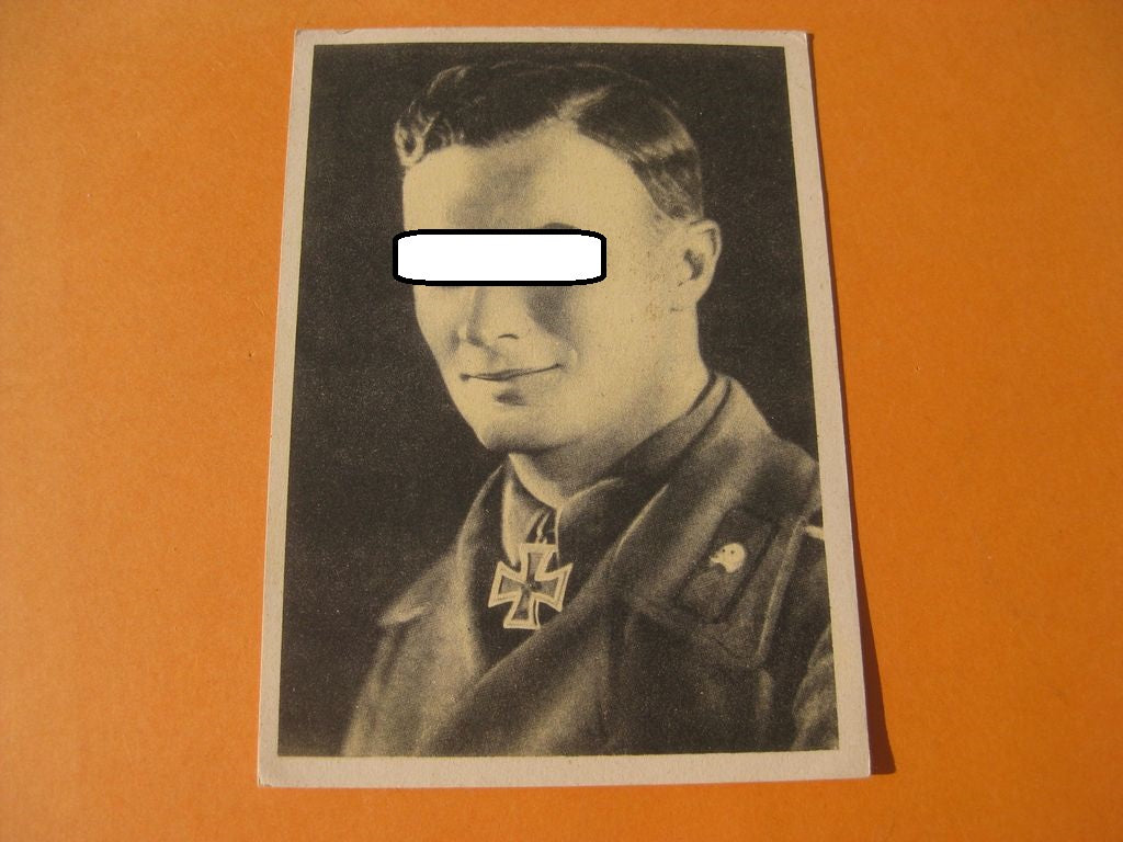 Postkarte Sammlerkarte Sammelbildchen Propagandakompanie Ritterkreuzträgerbild Ritterkreuz des Eisernes Kreuz 1939 Wehrmacht Orden Ritterkreuzträgerbild