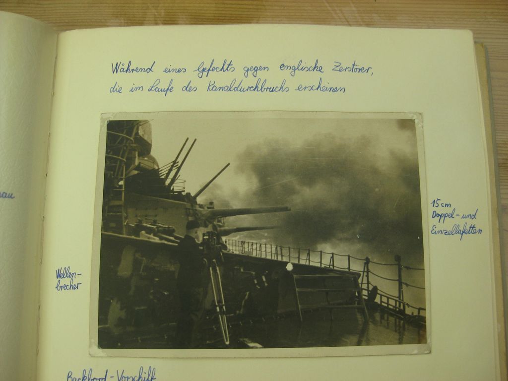 Fotoalbum Wehrmacht Schlachtschiff SCHARNHORST KANALDURCHBRUCH Operation Cerberus Februar 1942 (!!)Kriegsmarine Verleihungsurkunde Eisernes Kreuz 1939