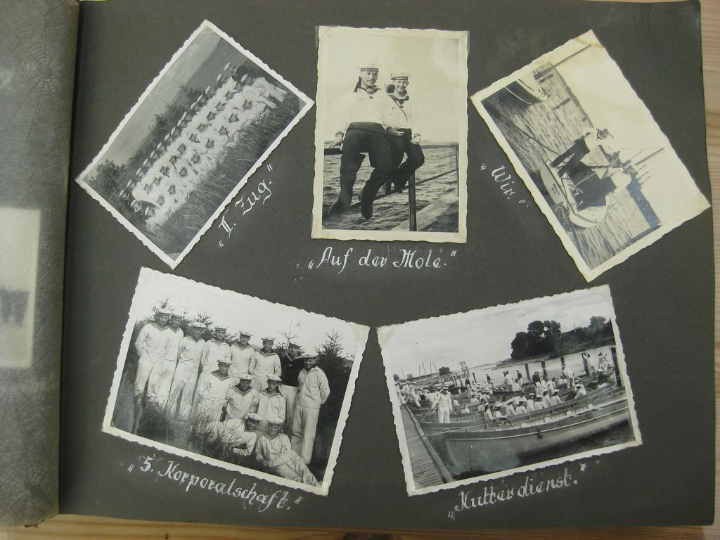 Fotoalbum Zerstörer GEORG THIELE , Matrose ist später auf Schlachtschiff Bismarck gefallen / Seetod (!!) Kriegsmarine Wehrmacht 3.Reich Seefahrt