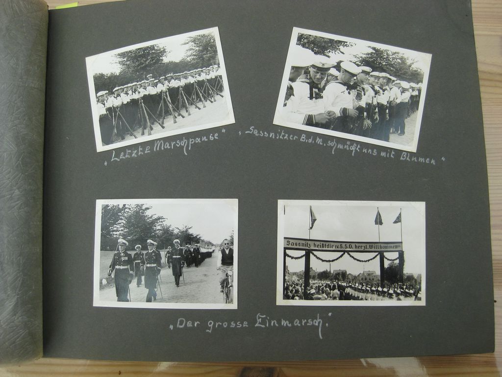 Fotoalbum Zerstörer GEORG THIELE , Matrose ist später auf Schlachtschiff Bismarck gefallen / Seetod (!!) Kriegsmarine Wehrmacht 3.Reich Seefahrt