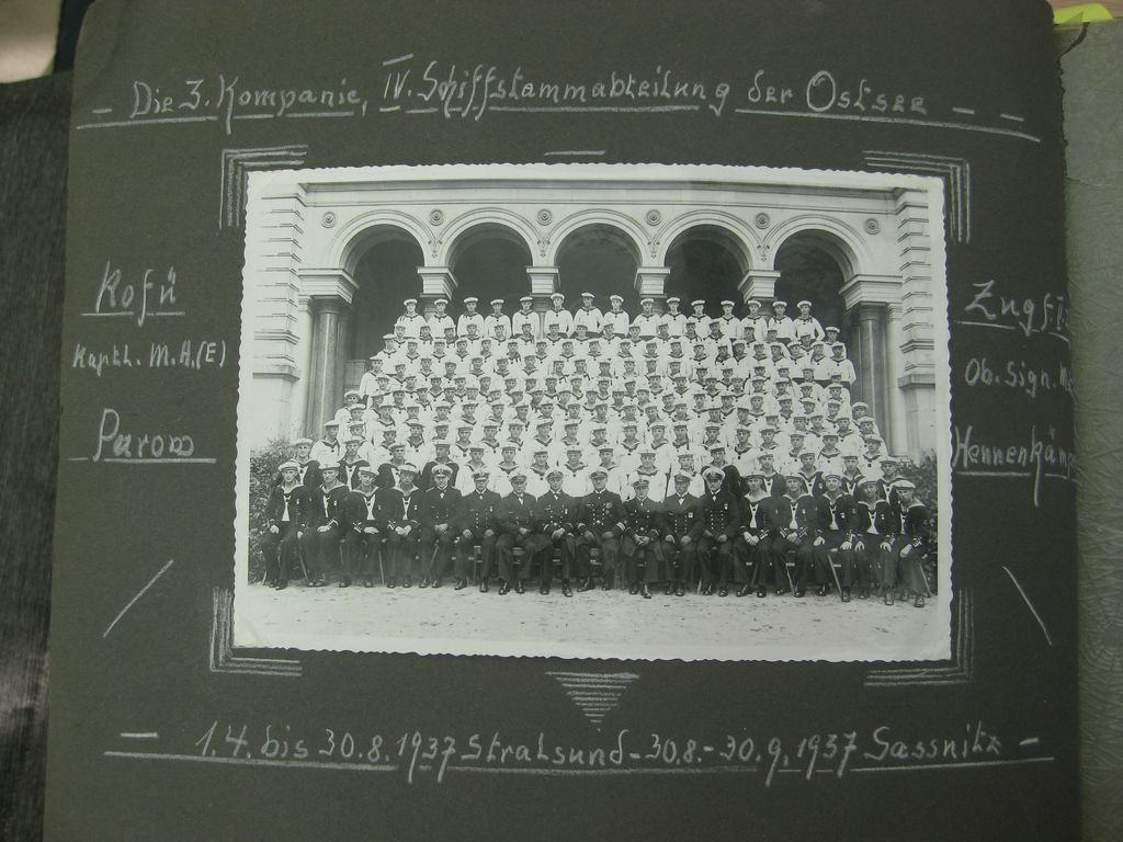 Fotoalbum Zerstörer GEORG THIELE , Matrose ist später auf Schlachtschiff Bismarck gefallen / Seetod (!!) Kriegsmarine Wehrmacht 3.Reich Seefahrt