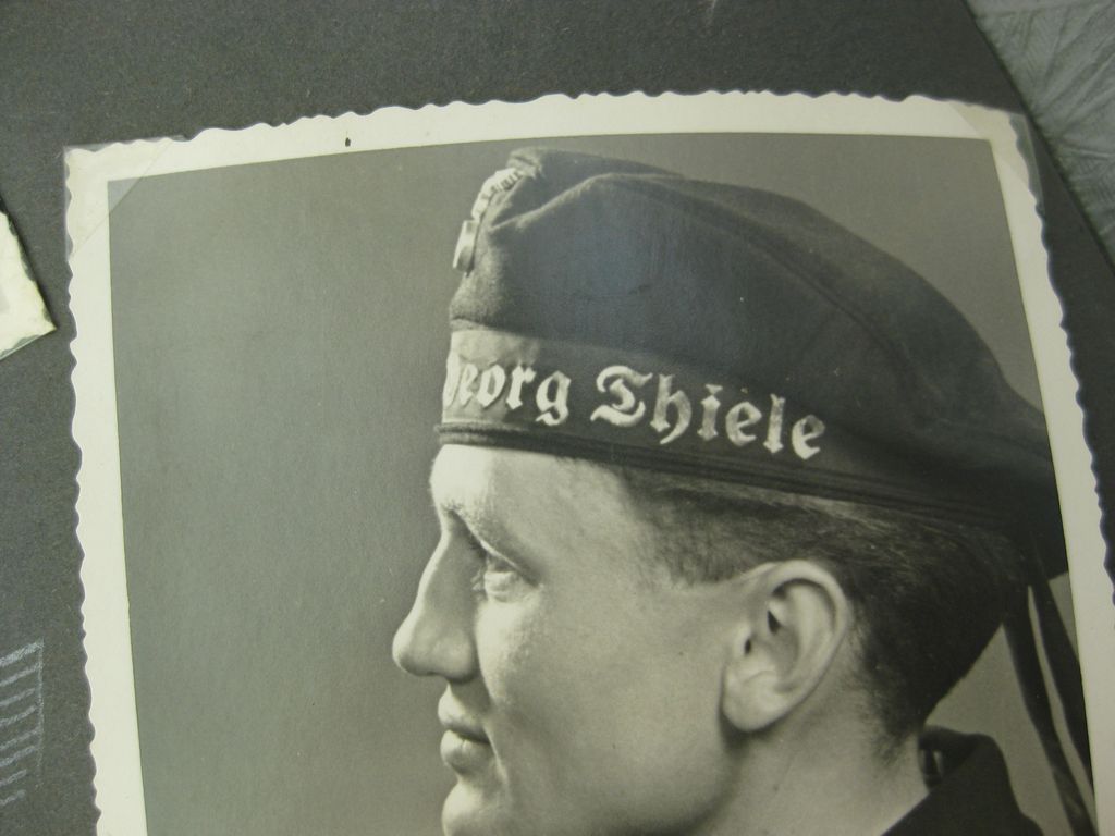 Fotoalbum Zerstörer GEORG THIELE , Matrose ist später auf Schlachtschiff Bismarck gefallen / Seetod (!!) Kriegsmarine Wehrmacht 3.Reich Seefahrt