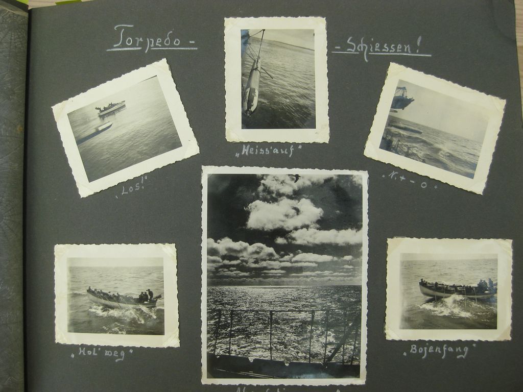 Fotoalbum Zerstörer GEORG THIELE , Matrose ist später auf Schlachtschiff Bismarck gefallen / Seetod (!!) Kriegsmarine Wehrmacht 3.Reich Seefahrt