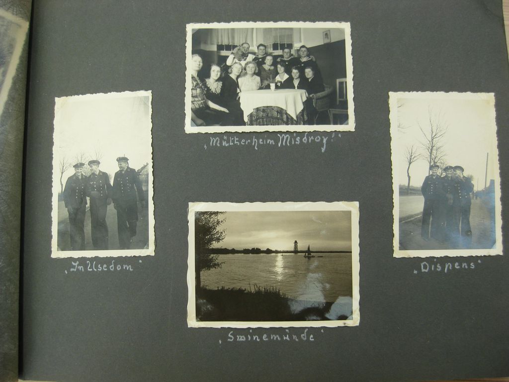 Fotoalbum Zerstörer GEORG THIELE , Matrose ist später auf Schlachtschiff Bismarck gefallen / Seetod (!!) Kriegsmarine Wehrmacht 3.Reich Seefahrt