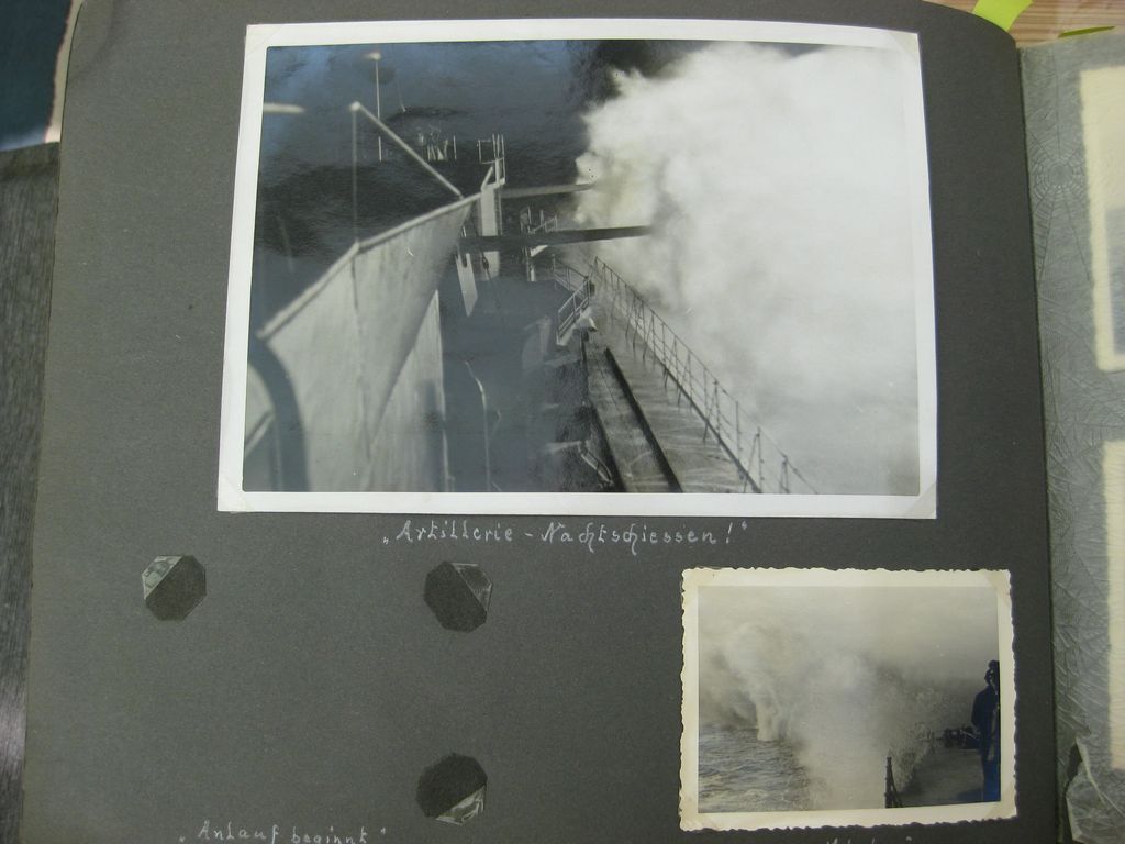 Fotoalbum Zerstörer GEORG THIELE , Matrose ist später auf Schlachtschiff Bismarck gefallen / Seetod (!!) Kriegsmarine Wehrmacht 3.Reich Seefahrt