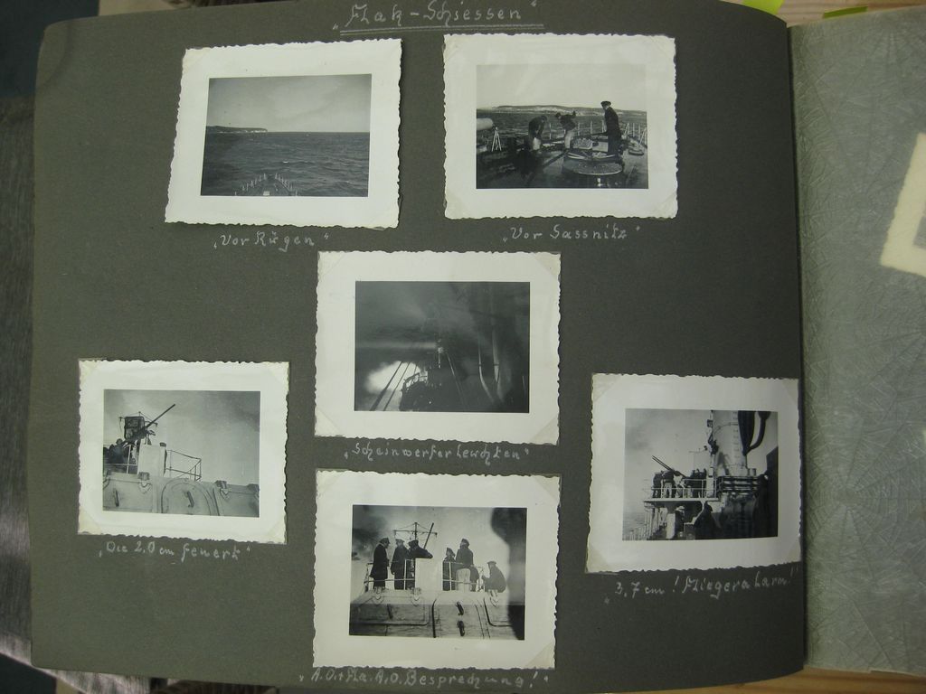 Fotoalbum Zerstörer GEORG THIELE , Matrose ist später auf Schlachtschiff Bismarck gefallen / Seetod (!!) Kriegsmarine Wehrmacht 3.Reich Seefahrt