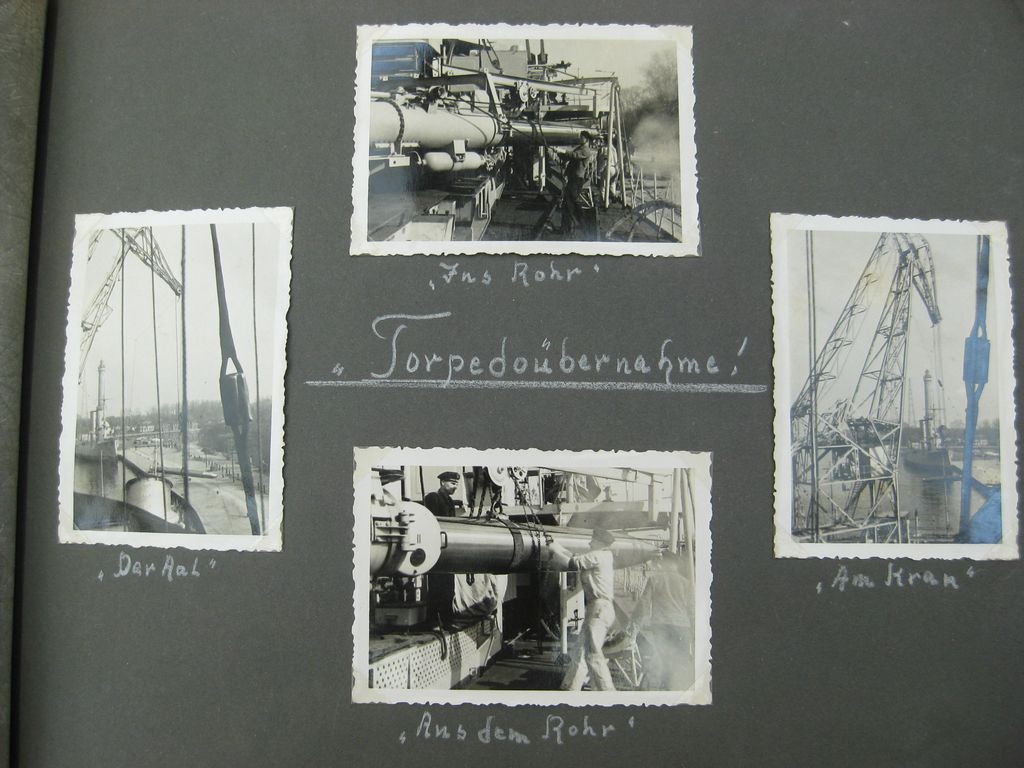 Fotoalbum Zerstörer GEORG THIELE , Matrose ist später auf Schlachtschiff Bismarck gefallen / Seetod (!!) Kriegsmarine Wehrmacht 3.Reich Seefahrt