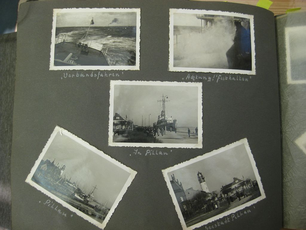 Fotoalbum Zerstörer GEORG THIELE , Matrose ist später auf Schlachtschiff Bismarck gefallen / Seetod (!!) Kriegsmarine Wehrmacht 3.Reich Seefahrt