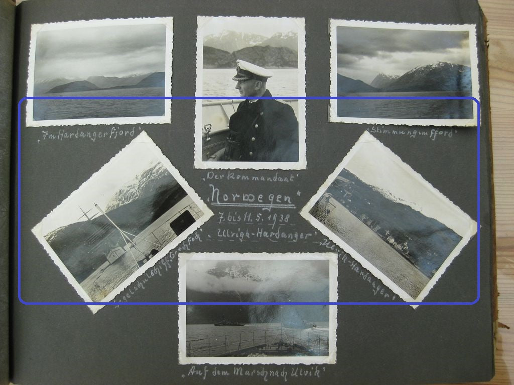 Fotoalbum Zerstörer GEORG THIELE , Matrose ist später auf Schlachtschiff Bismarck gefallen / Seetod (!!) Kriegsmarine Wehrmacht 3.Reich Seefahrt