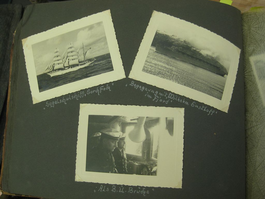 Fotoalbum Zerstörer GEORG THIELE , Matrose ist später auf Schlachtschiff Bismarck gefallen / Seetod (!!) Kriegsmarine Wehrmacht 3.Reich Seefahrt
