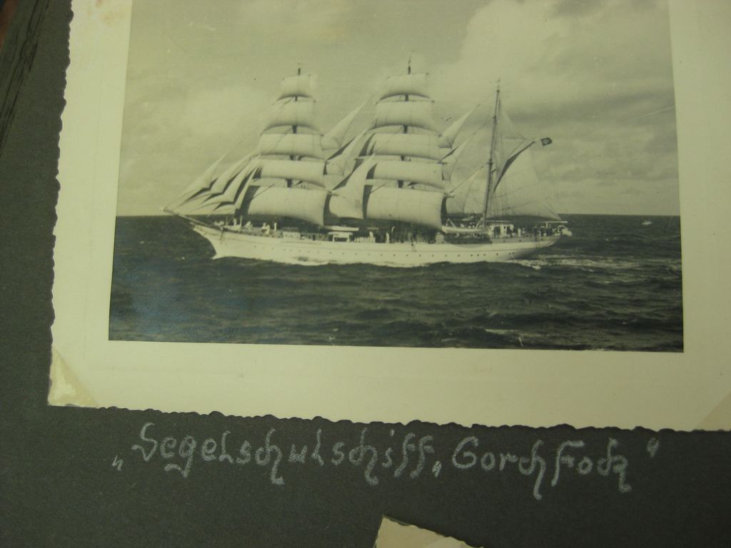 Fotoalbum Zerstörer GEORG THIELE , Matrose ist später auf Schlachtschiff Bismarck gefallen / Seetod (!!) Kriegsmarine Wehrmacht 3.Reich Seefahrt