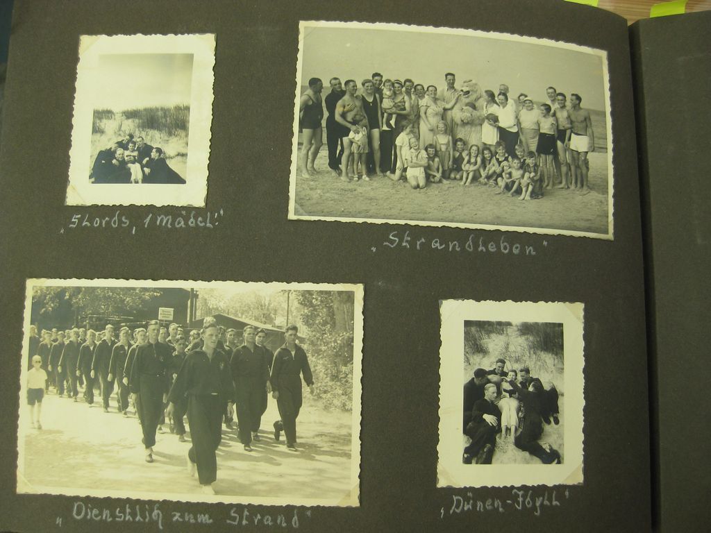 Fotoalbum Zerstörer GEORG THIELE , Matrose ist später auf Schlachtschiff Bismarck gefallen / Seetod (!!) Kriegsmarine Wehrmacht 3.Reich Seefahrt