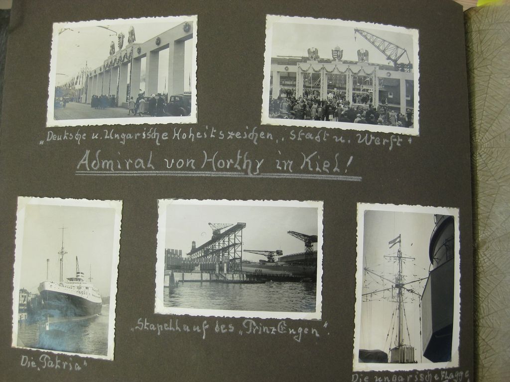 Fotoalbum Zerstörer GEORG THIELE , Matrose ist später auf Schlachtschiff Bismarck gefallen / Seetod (!!) Kriegsmarine Wehrmacht 3.Reich Seefahrt