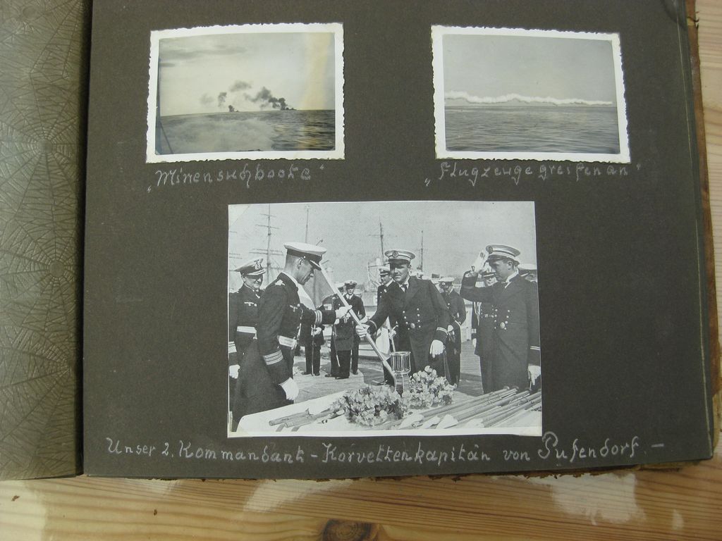 Fotoalbum Zerstörer GEORG THIELE , Matrose ist später auf Schlachtschiff Bismarck gefallen / Seetod (!!) Kriegsmarine Wehrmacht 3.Reich Seefahrt