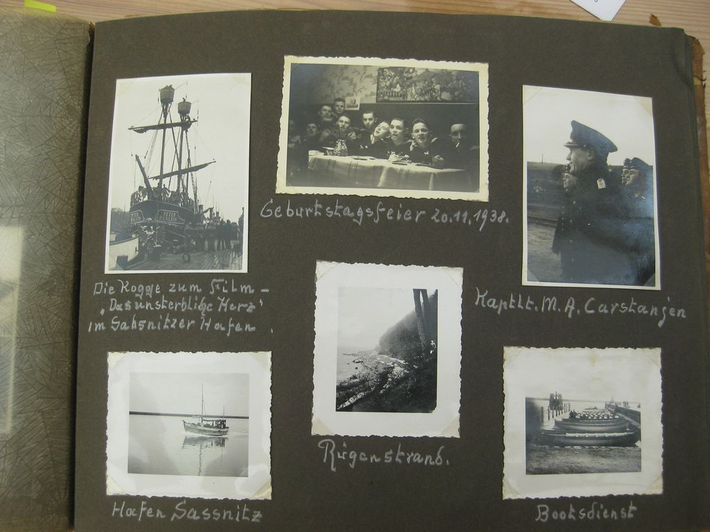Fotoalbum Zerstörer GEORG THIELE , Matrose ist später auf Schlachtschiff Bismarck gefallen / Seetod (!!) Kriegsmarine Wehrmacht 3.Reich Seefahrt
