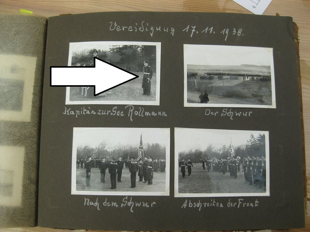 Fotoalbum Zerstörer GEORG THIELE , Matrose ist später auf Schlachtschiff Bismarck gefallen / Seetod (!!) Kriegsmarine Wehrmacht 3.Reich Seefahrt