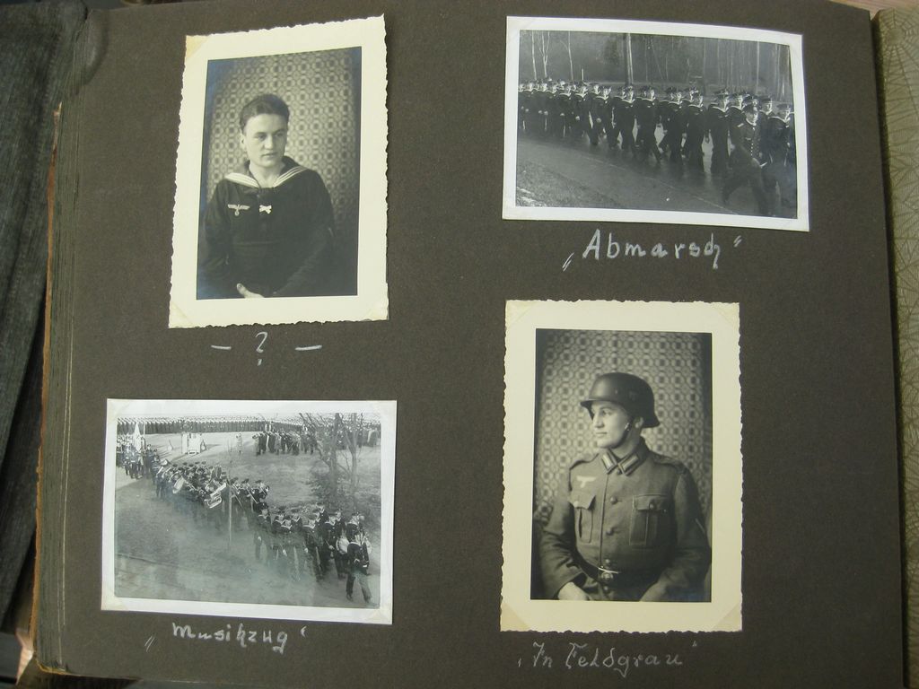 Fotoalbum Zerstörer GEORG THIELE , Matrose ist später auf Schlachtschiff Bismarck gefallen / Seetod (!!) Kriegsmarine Wehrmacht 3.Reich Seefahrt
