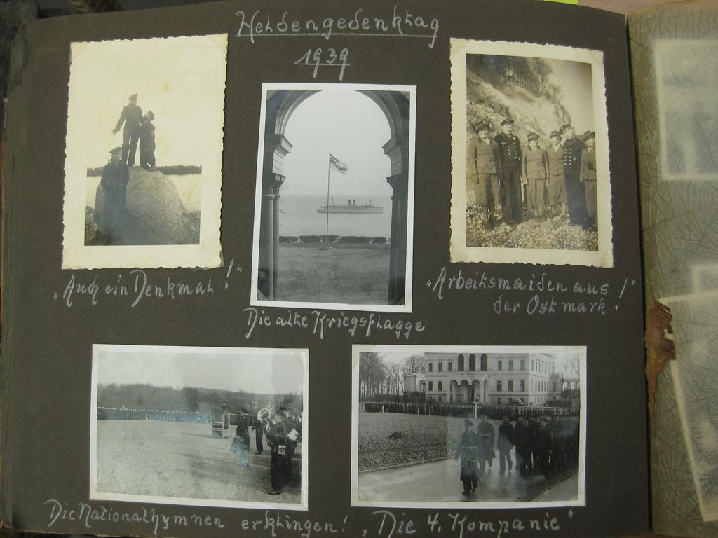 Fotoalbum Zerstörer GEORG THIELE , Matrose ist später auf Schlachtschiff Bismarck gefallen / Seetod (!!) Kriegsmarine Wehrmacht 3.Reich Seefahrt