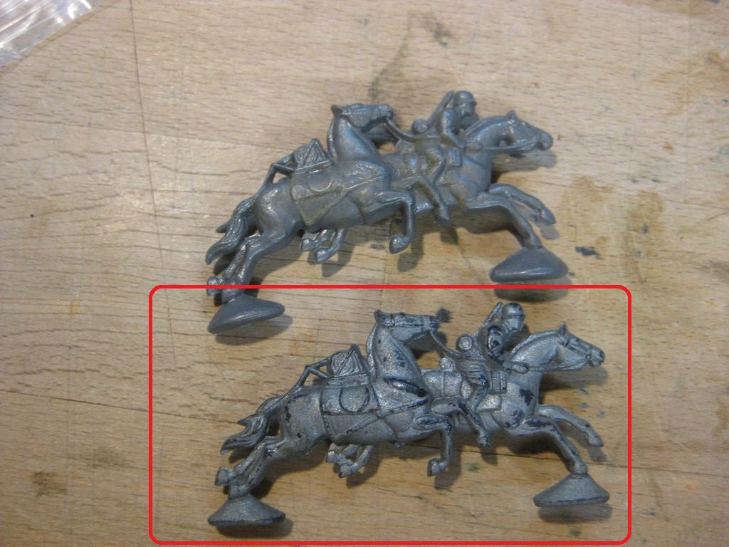 Winterhilfswerk (WHW) Abzeichen Sturmtruppe Kavallerie Pferd Reiter Spielzeug Wehrmacht