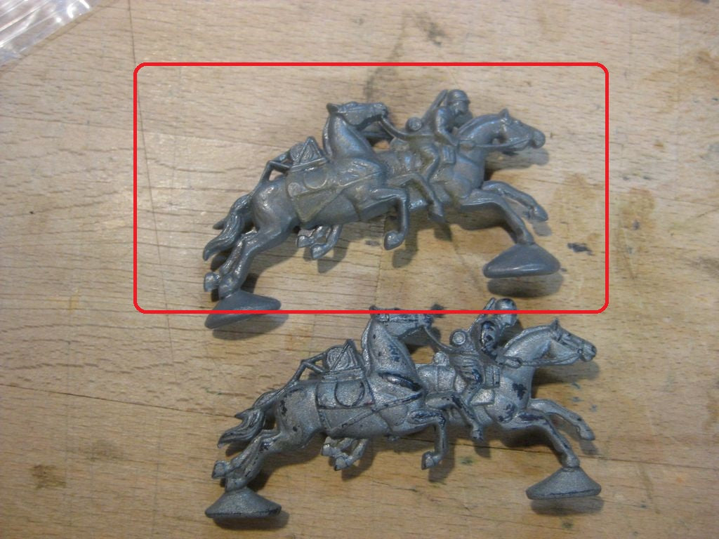 Winterhilfswerk (WHW) Abzeichen Sturmtruppe Kavallerie Pferd Reiter Spielzeug Wehrmacht