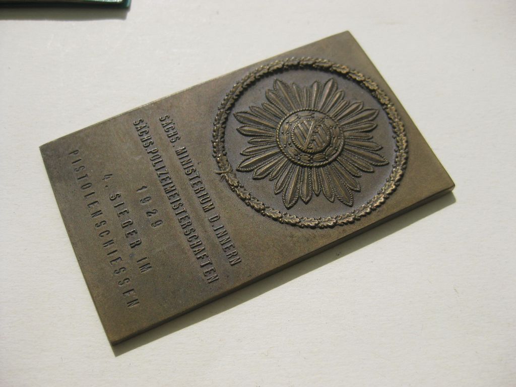 Konvolut Polizei Dienstausweis Sachsen Dokumente Schießpreis