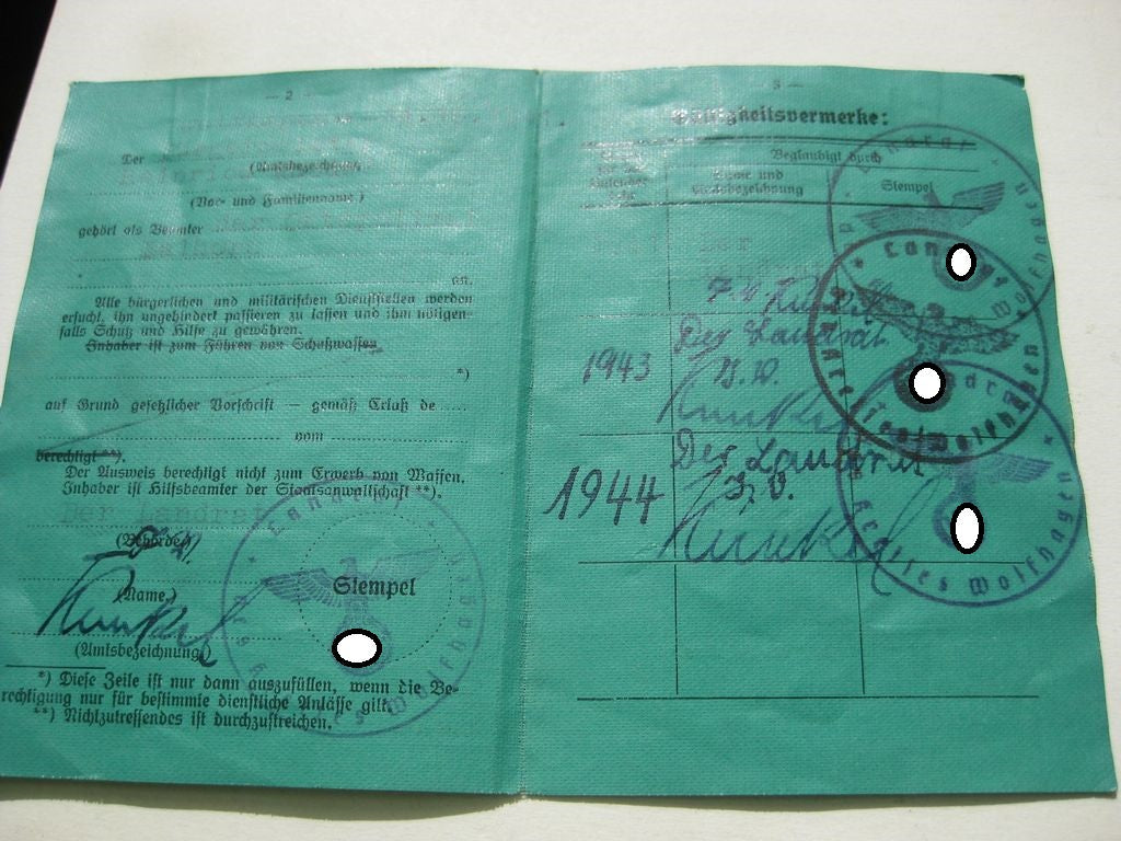 Konvolut Polizei Dienstausweis Sachsen Dokumente Schießpreis