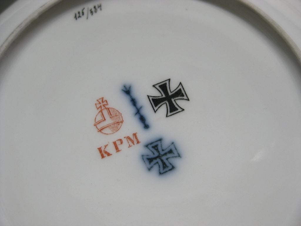 Sammeltasse Sammlertasse mit Eisernem Kreuz 1914 KPM Porzellantasse Kaiserreich königlich preußische Manufaktur Berlin