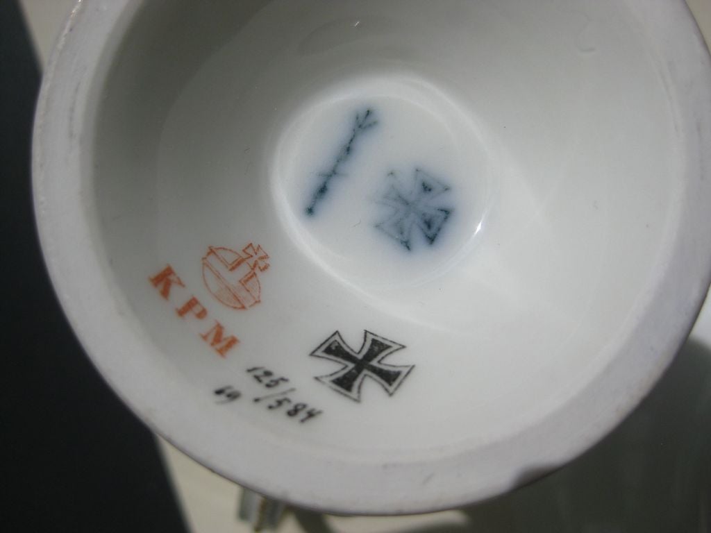 Sammeltasse Sammlertasse mit Eisernem Kreuz 1914 KPM Porzellantasse Kaiserreich königlich preußische Manufaktur Berlin